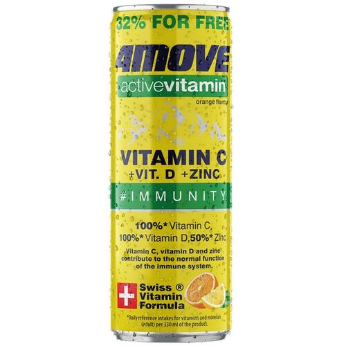 4MOVE vitaminizarana voda ACTIVE IMMUNITY 0.33l CAN Slike
