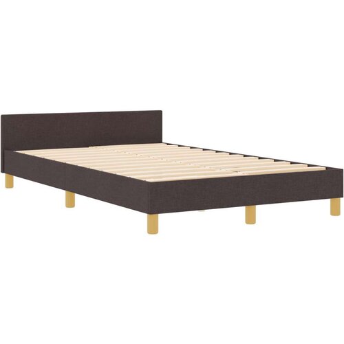  Tamnosmeđi okvir kreveta 120x200 cm tkanina Slike