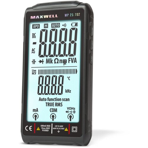 Maxwell-Digital Digitalni avtomatski &amp;quot;FullScreen&amp;quot; multimeter 4,2&amp;quot; s polnilno baterijo Slike