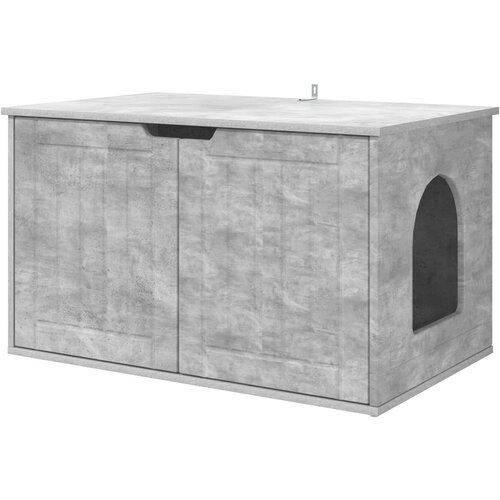 vidaXL Mačja hi&scaron;a Beton 85 x 55 x 50 cm Konstruiran les, (5000111134) Cene