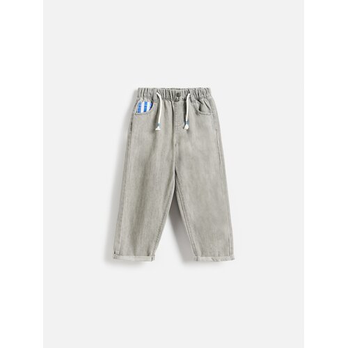 Reserved Traperice relaxed fit - svijetlo siva Cene