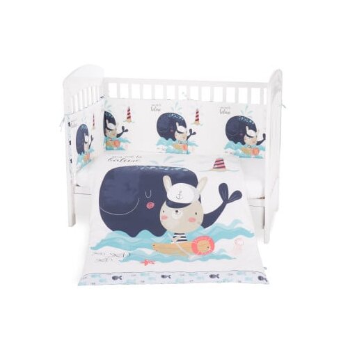 Posteljina sa ogradicom 6 pcs 70/140 Happy Sailor KKB60057-180 Cene