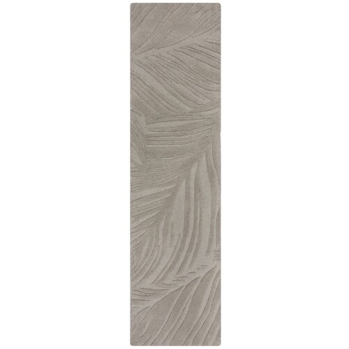Flair Rugs Svijetlo siva vunena staza za tepih 60x230 cm Lino Leaf - Slike