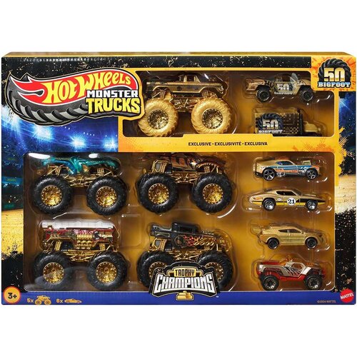 Mattel Hot Wheels Monster Trucks: Paket 11 avtomobilčkov prvakov - Cene