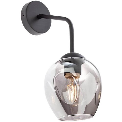  Redo 01-2618 - Zidna lampa PIERCE 1xE27/42W/230V crna/zadimljena Cene