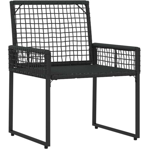  Set vanjskog namje&amp;scaron;taja s jastukom 4 pcs Crna i Tirkizna - Crna i tirkizna 2x pojedinačna stolica +1x klupa +1x stol Slike