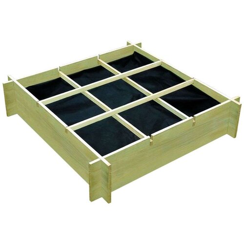 Posuda za sadnju 90 x 90 x 20 cm od impregniranog drva Cijene