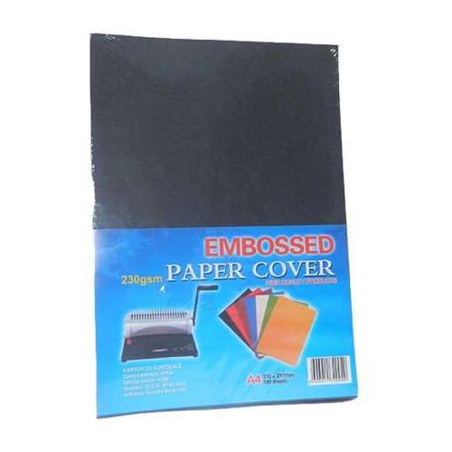 Duplo Karton za koričenje 230gr. A4, beli, reljefni Cene