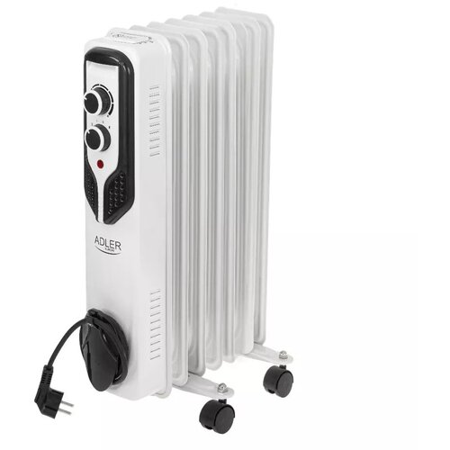 Adler AD 7815 electric space heater Indoor White 1500 W Oil electric space heater Slike