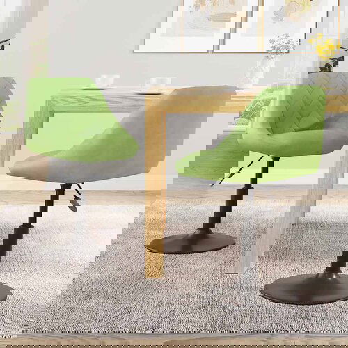 vidaXL Okretne blagovaonske stolice 2 kom svjetlozelene baršunaste Cijene