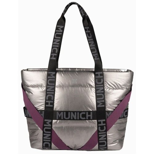 Munich Torbe 7113766m Glossy Shopper Chrome Srebrna Cene