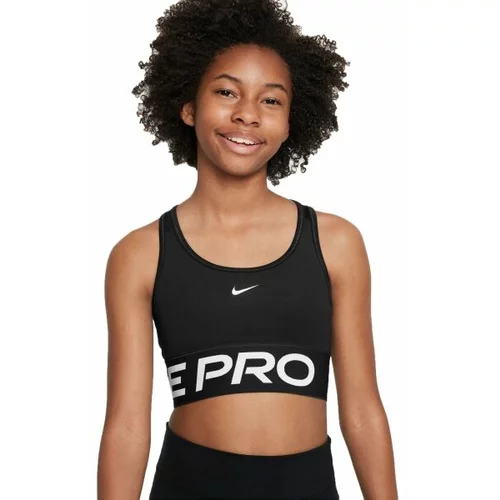 Nike PRO SWOOSH Sportski grudnjak za djevojčice, crna, veličina