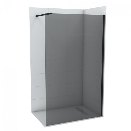 Copen walk-in concept monte dark 100x200cm crni mat ram 8mm grey staklo (C-02-SB100G) Slike
