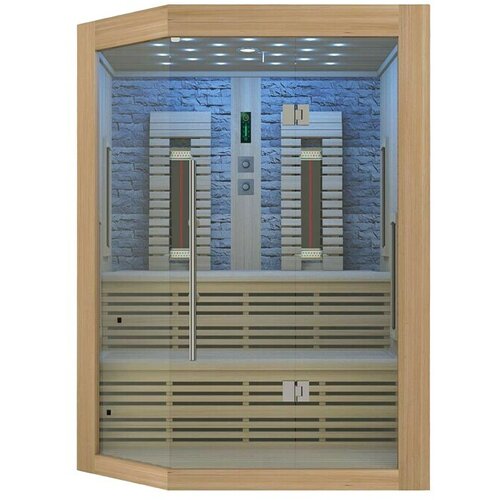 Sanotechnik Infracrvena sauna Kiruna 3 (Š x V: 160 x 210 cm, 3.300 W, 3 karbonsko-magnezijske grijaće ploče) Cijene