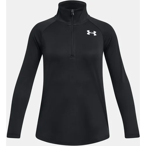 Under Armour Tech Graphic 1/2 Zip-BLK T-Shirt - Girls