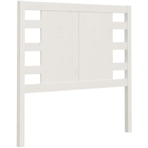 Maison Chic posteljno vzglavje - vzglavna omarica - nočna omarica belo 81x4x100 cm trdna borovina, (21705824) Slike