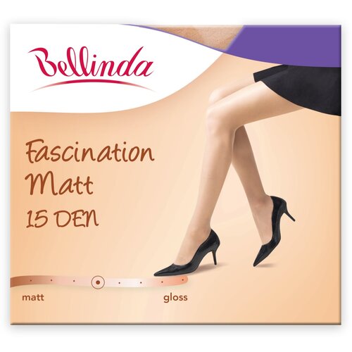 Bellinda FASCINATION MATT 15 DEN - Women&amp;#039;s tights in matte design - amber Slike