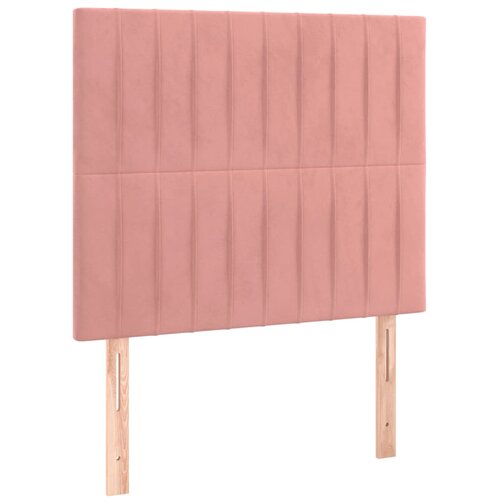 Box spring krevet s madracem ružičasti 90x200 cm bar&amp;scaron;unasti Slike