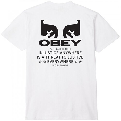Obey Majice & Polo majice justice everywhere Bela Cene