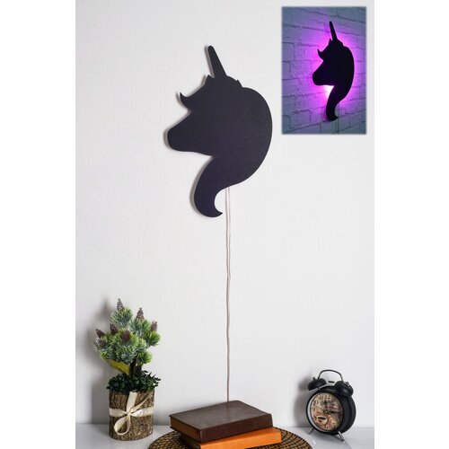 Wallity zidna led dekoracija unicorn, 26 x 42 cm, 21 w, roze Cene
