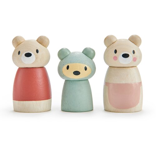 TENDER LEAF TOYS lesena medvedja družina bear tales Cene