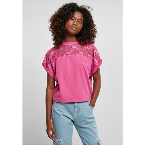 UC Ladies Women&amp;#039;s short oversized lace T-shirt light purple color Slike