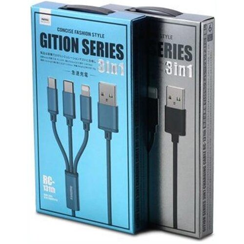 Remax Glittion Series 3u1 Charging Cable RC-131th Slike