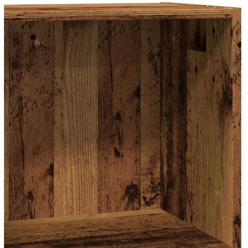  Regal za knjige boja starog drva 40x30x77 cm konstruirano drvo Slike