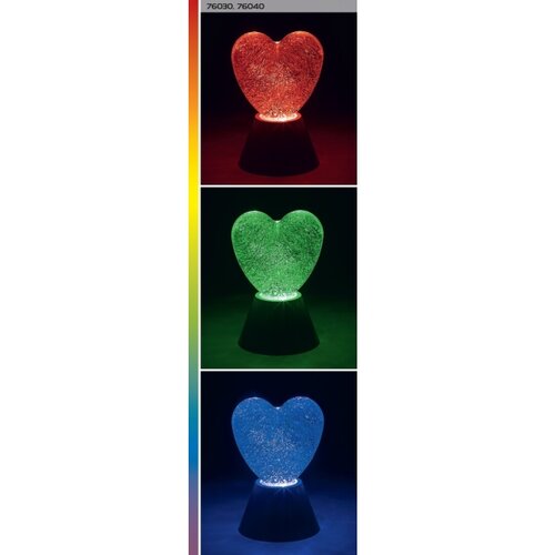 Rabalux dečija gliter lampa heart, rgb, bela Cene