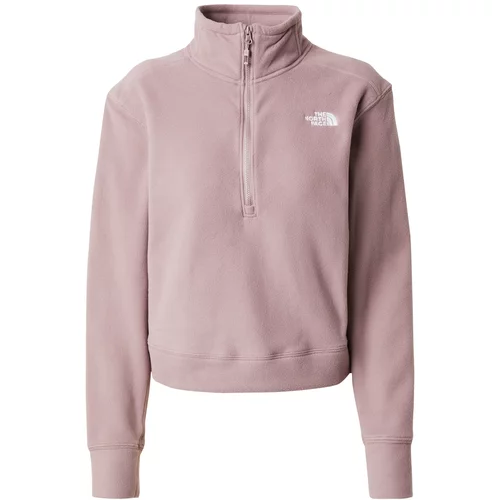 The North Face Športen pulover '100 GLACIER' staro roza / bela
