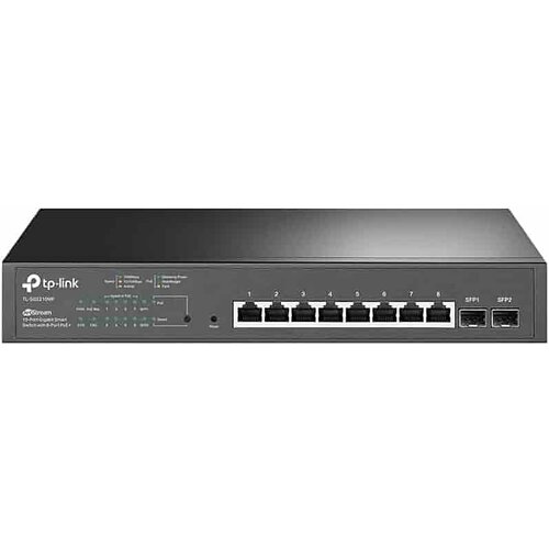 Tp-link SG2210MP Omada 10-Port Gigabit Smart Switch with 8-Port PoE+ – 150W PoE Budžet, Omada SDN, QoS, VLAN Cijene