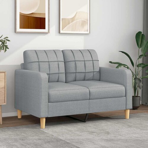  Dvosjed od tkanine svjetlosivi 120 cm Cijene