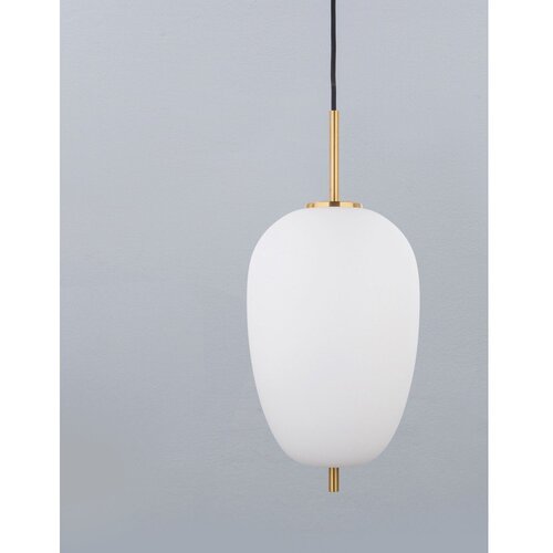 Nova Luce Bijela/mjedena staklena viseća svjetiljka &amp;oslash; 27 cm Lato &amp;ndash; Slike