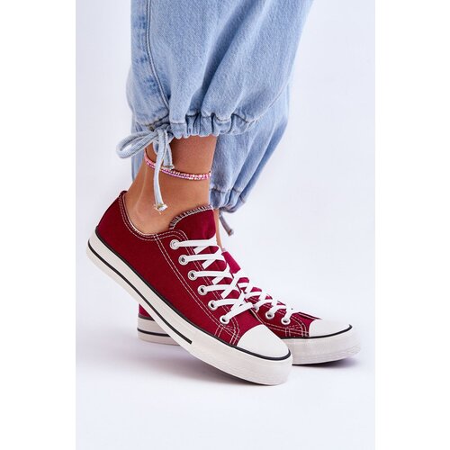 Kesi Classic Low Womens Sneakers Burgundy Vegas Slike