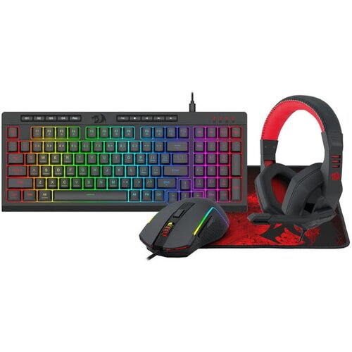 Redragon 4 in 1 Combo S149 - K515-RGB + M616-RGB + H120 + P016 Cene