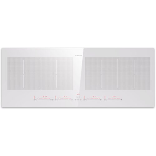 Klarstein Masterzone 90 Slim Flex, indukcijska plošča, max. 7200 W, vgradna, 4 Flex cone, 2 Flex coni, tehnologija ThermoBoost, Smart Flex Cene