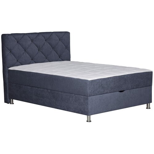 Modern Living Postelja Z Vzmetnico Black Diamant, Antracit, 120x200 Cene