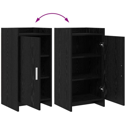  Kreveta Crni hrast 40 x 36 x 80 cm Konstruirano drvo Slike