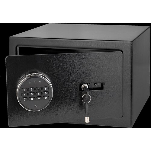 Rebel RB-7002 elektronska sefa 12 L s PIN kodo in ključem &amp;ndash; 31 &amp;times; 20 &amp;times; 20 cm Slike