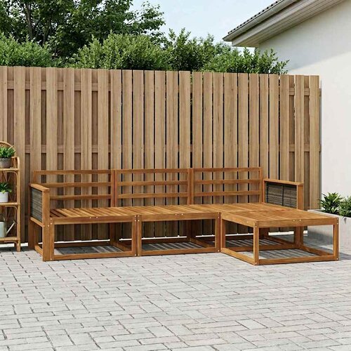  Set vanjskih sofa 4 kom. Prirodna Čvrsto drvo akacije Cene