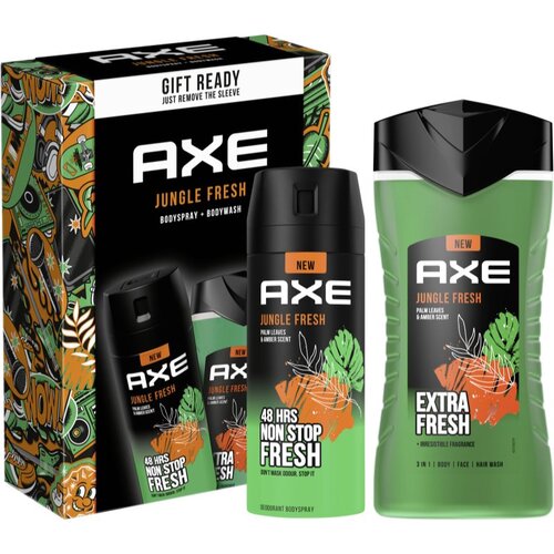 Axe Jungle Fresh poklon set Palm Leaves &amp;amp; Amber (za tijelo) za mu&amp;scaron;karce Slike