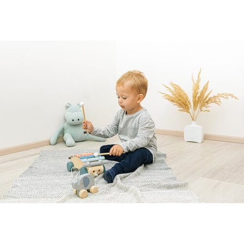 Zopa Wooden Animal životinja na kotačima od drva Elephant 1 kom Slike