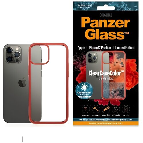 PanzerGlass ClearCaseColor futrola za Apple iPhone 12 Pro Max - Narančasta Slike