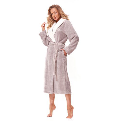 Ll Duo Long Bathrobe 2314 Opal Opal Cene