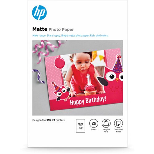 HP Foto papir Matte 7HF70A, 10 x 15 cm, 25 listov, 180 gramov Cene