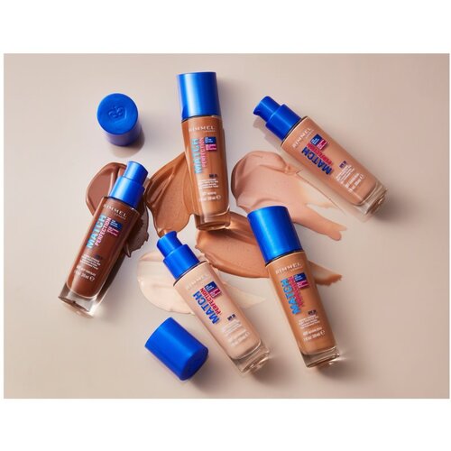 Rimmel London Match Perfection SPF15 tekoča podlaga z visoko prekrivnostjo 30 ml odtenek 506 Deep Noisette Slike