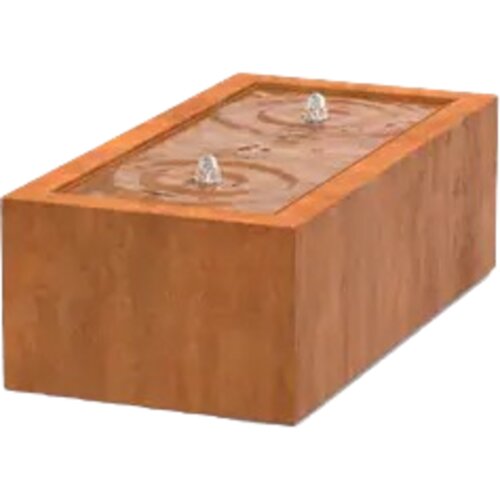 ADEZZ Pravokotna vodna miza iz jekla Corten - 120 x 60 x 40 cm Cene