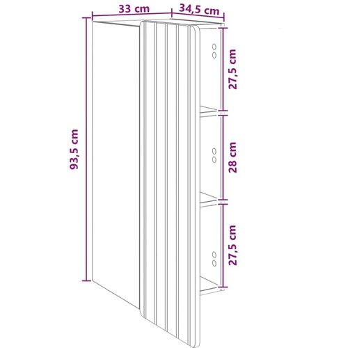  Ormar za montažu na zid Bijela 33 x 34 5 x 94 cm - Bijela 33 x 34 5 x 94 cm Cijene