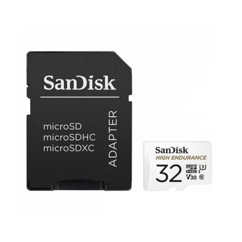 Sandisk Memorijska kartica SDHC High Endurance SDSQQNR-032G-GN6IA, 32GB, Adapter Slike