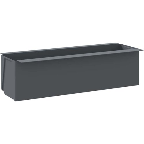  Kutije za cvijeće za euro palete 12 kom sive 36x13,5x9,5 cm PP Slike